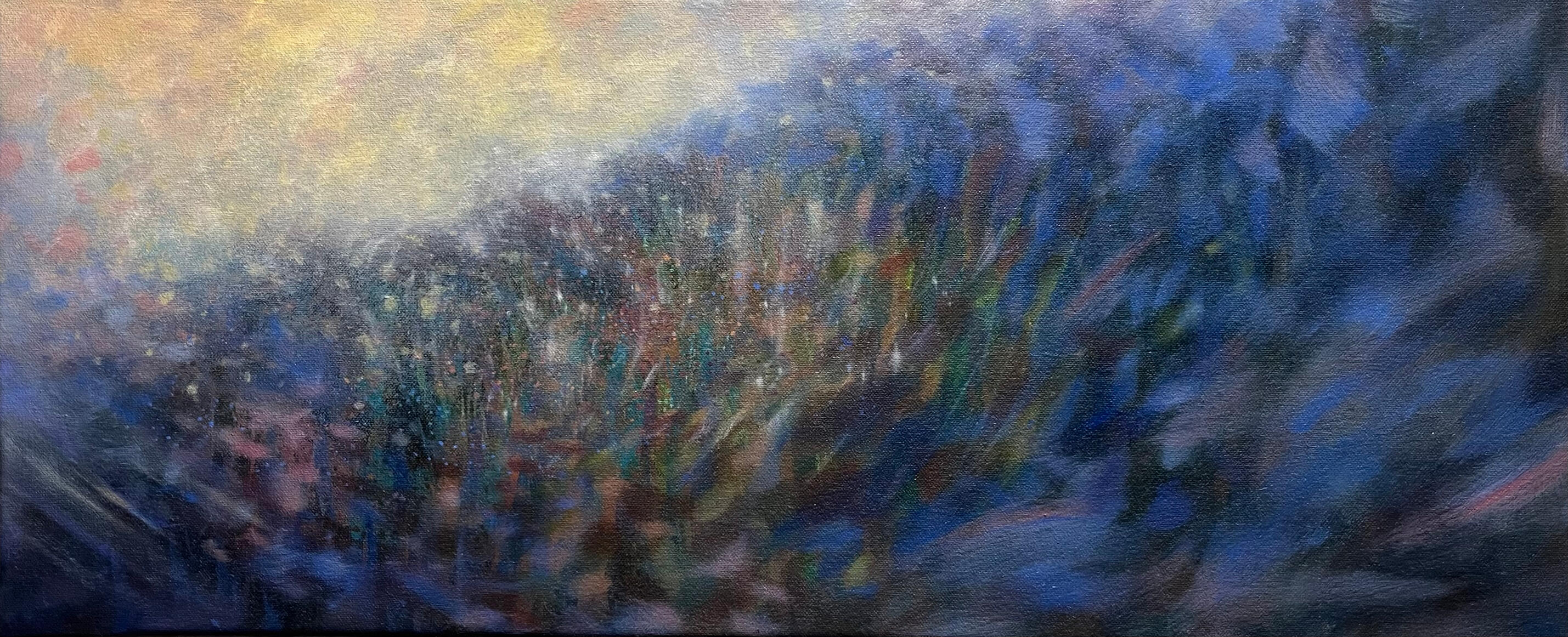 At last we rest, Oil on Canvas, 25.5 x 61cm